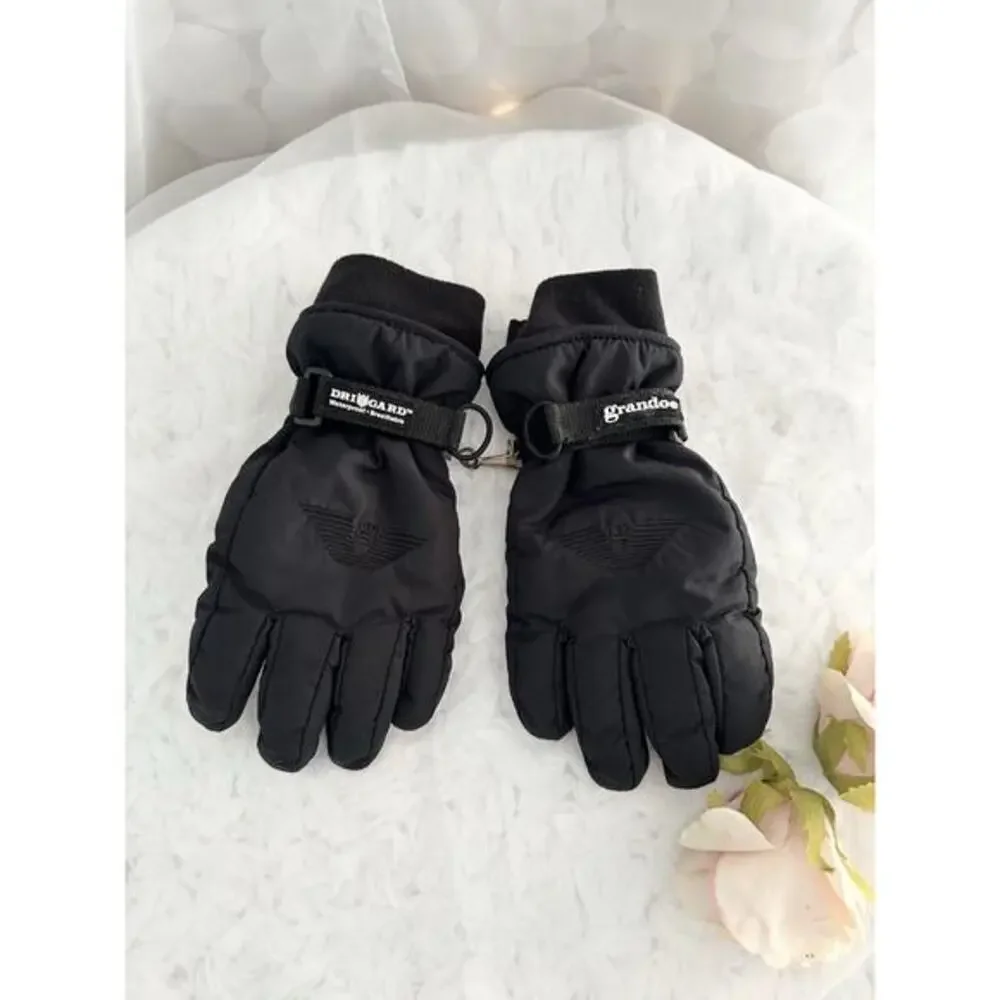 Grandoe Juniors Youth X Large Gloves Ski Winter Snow Grip Black NEW PHOENIX